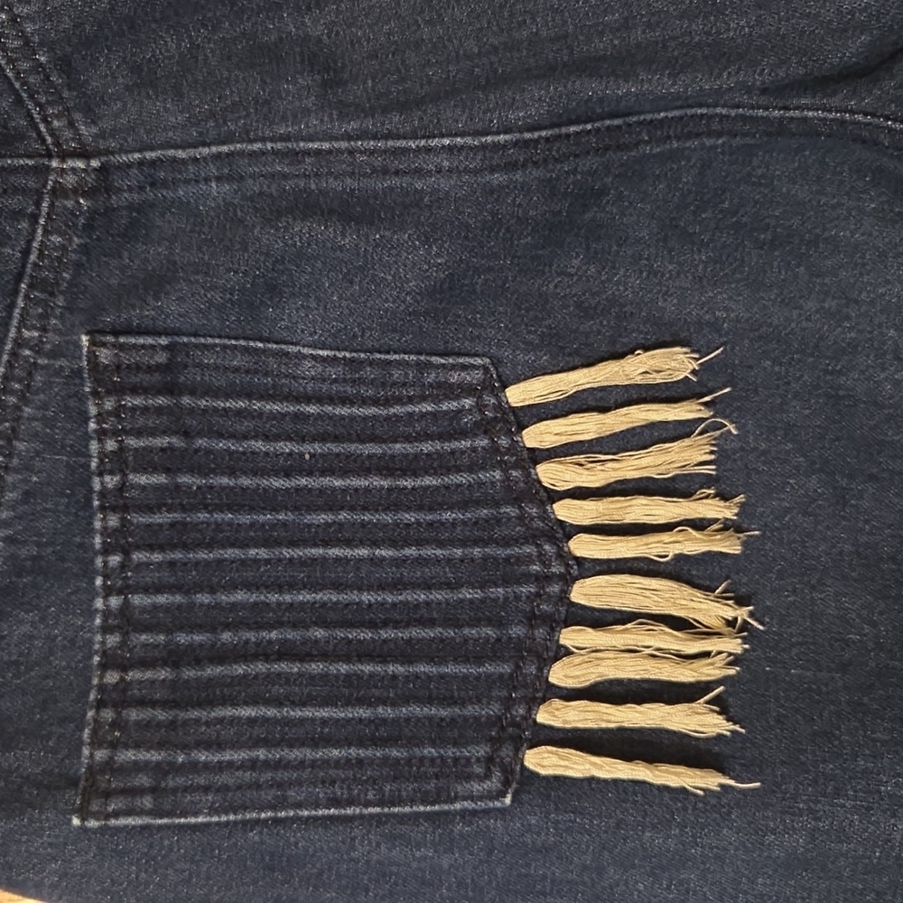 The Tilly Tory Burch Dark Blue Denim Jeans